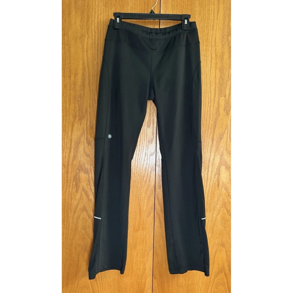 Athleta Runabout Yoga Athletic Stretch Pants Black Womens S Small Waist Pocket - Picture 2 of 9